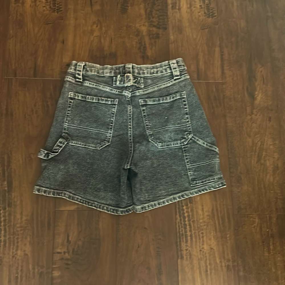 Women’s black denim skater shorts